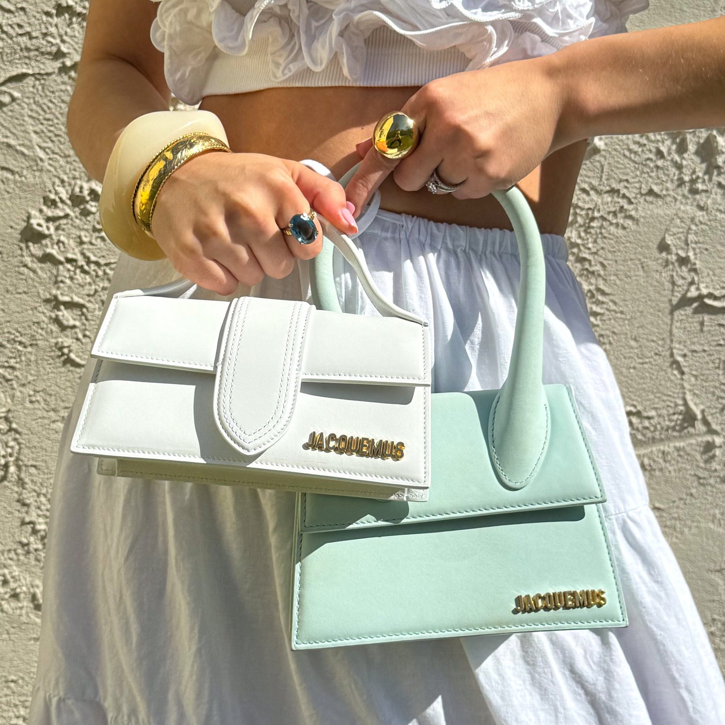 Jacquemus Light Blue Le Chiquito Moyen Signature Purse
