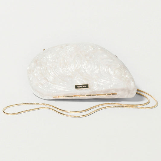 SIMKHAI Bridget Pearl Oyster Clutch