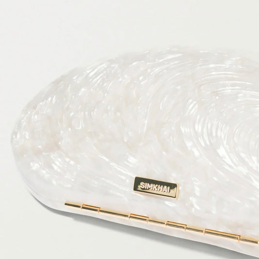 SIMKHAI Bridget Pearl Oyster Clutch