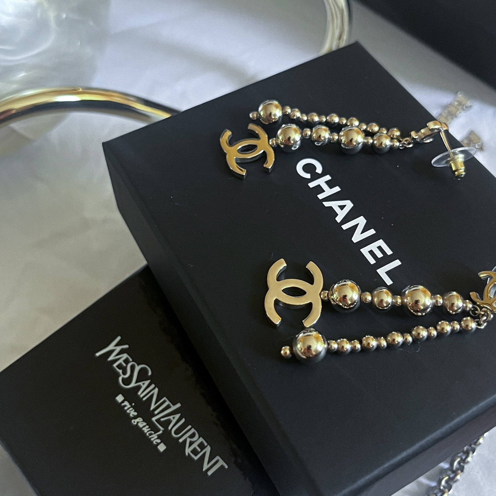 Chanel Gold Earrings