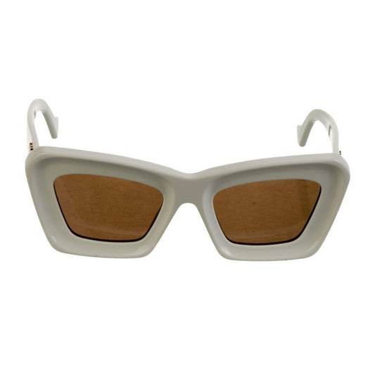 LOEWE Oversize Anagram White Cat Eye 55mm Sunglasses LW40145I