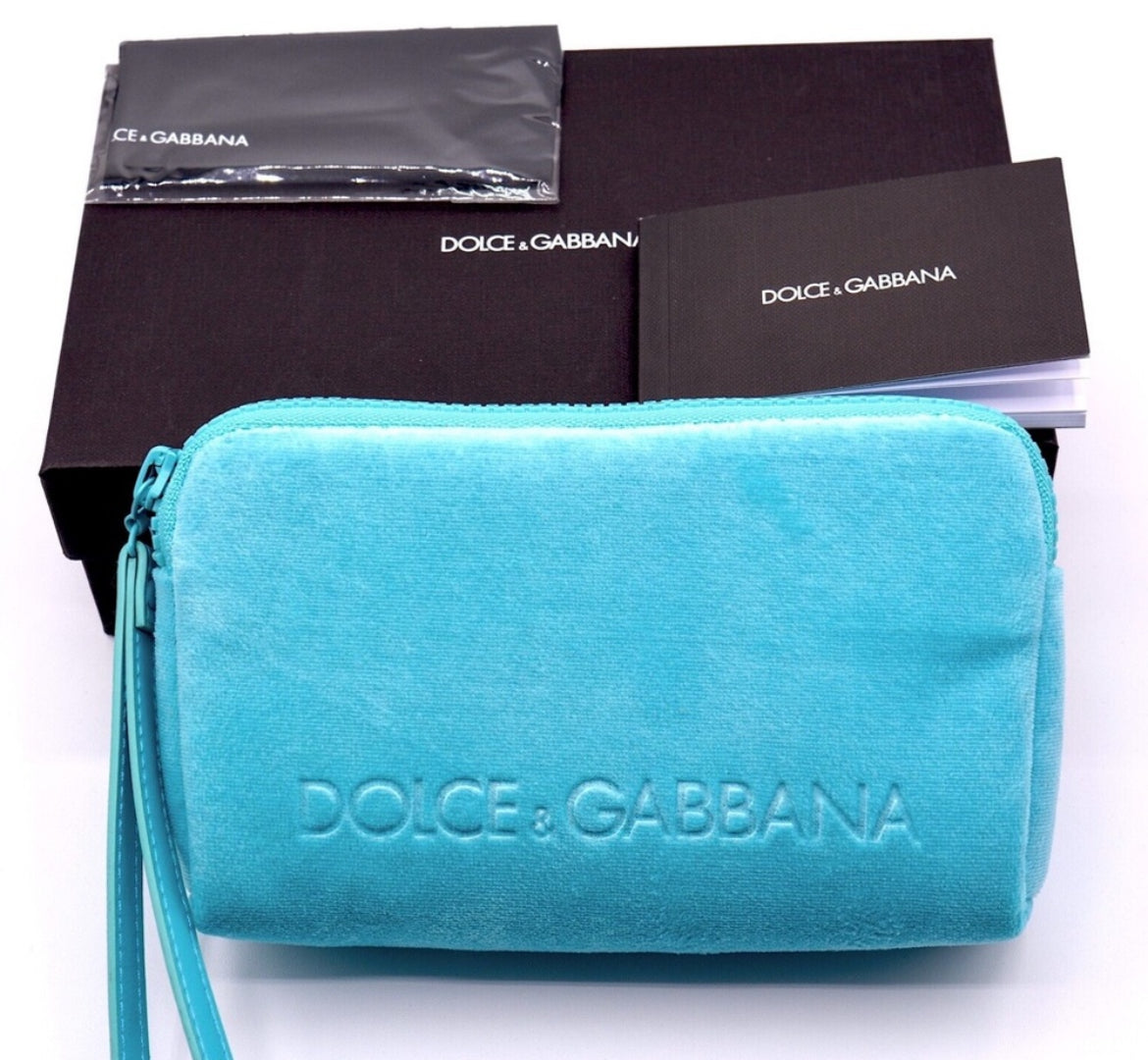 Dolce & Gabbana DNA Logo White Cateye Sunglasses