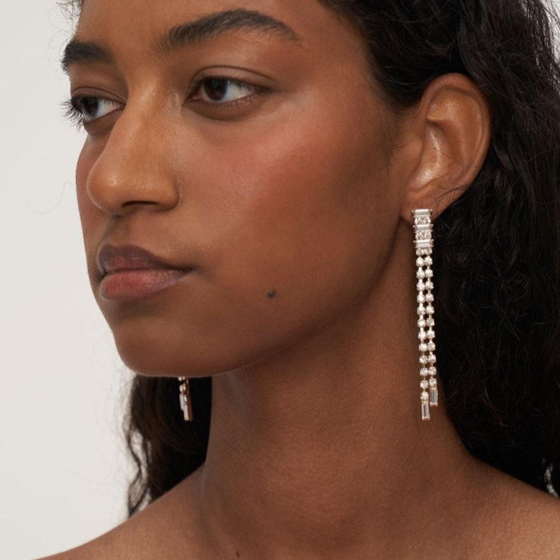 Rosantica Camilla Crystal Gold Tone Drop Earrings