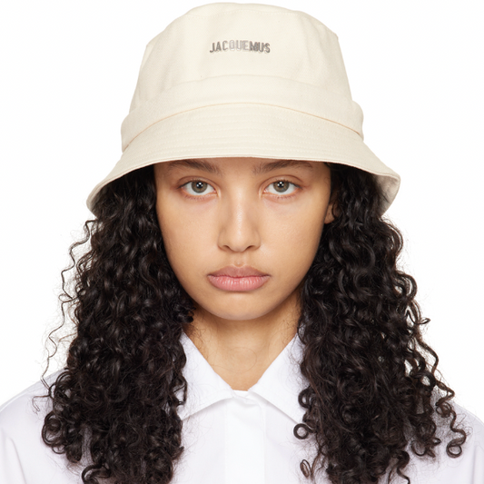 Jacquemus Le Bob Gadjo Bucket Hat in Off White